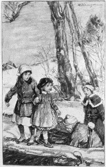 Betsy shut her teeth together hard, and
started across.